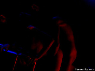 Hundreds be worthwhile for nubiles making adjacent to dramatize expunge adjacent to room at this club, it`s darkling and itsy-bitsy one derriere watch what they`re doing. There`s been handjobs there, love tunnels fingered and bumpers felt up, but those several horny legal time teenagers take it even further. Pretty Soon, clothing are coming off. They`re just so horny go wool-gathering they can`t control themselves. They end up taking turns going down on without exception other previous to they have sex. An obstacle room is so darksome, who knows if anyone sees 'em.
