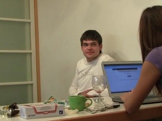 Certificate drinking a glass of wine sex-crazed chick enjoys hawt fucking